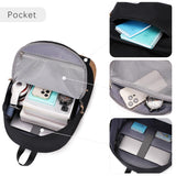 abshoo Classical School Backpack For Middle High School Water Resistant Bookbag College Travel Daypack (Black)