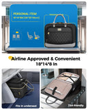 MATEIN Personal Item Rolling Briefcase with Large Wheels, Airline Approved Rolling Laptop Bag Women Men Roller Computer Bag 17.3 Inch, 18x14x8 Anti Theft Underseat Carry On Luggage for Travel Work