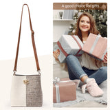 KALIDI Crossbody Bag for Women Shoulder Tote Handbag PU Leather Bucket Bag Cross body Purse with Adjustable Strap, Multi Pockets