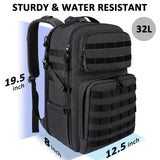 MATEIN 17 Inch Laptop Backpack, Large Military Tactical Backpack for Men TSA Approved, Water Resistant Computer Bag Work Day Pack, Travel Laptop Carry on for Camping Hiking