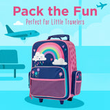 Stephen Joseph Kids Classic Rolling Luggage, Kids Luggage, Toddler Rolling Travel Carry On, Kids Suitcase with wheels,