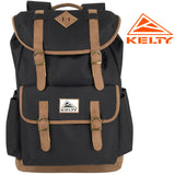 Kelty 18 Inch Laptop Travel Backpack, Drawstring Anti-Theft Backpack with Laptop Compartment, Side Pockets for Men, Women (Black Travel Rucksack)