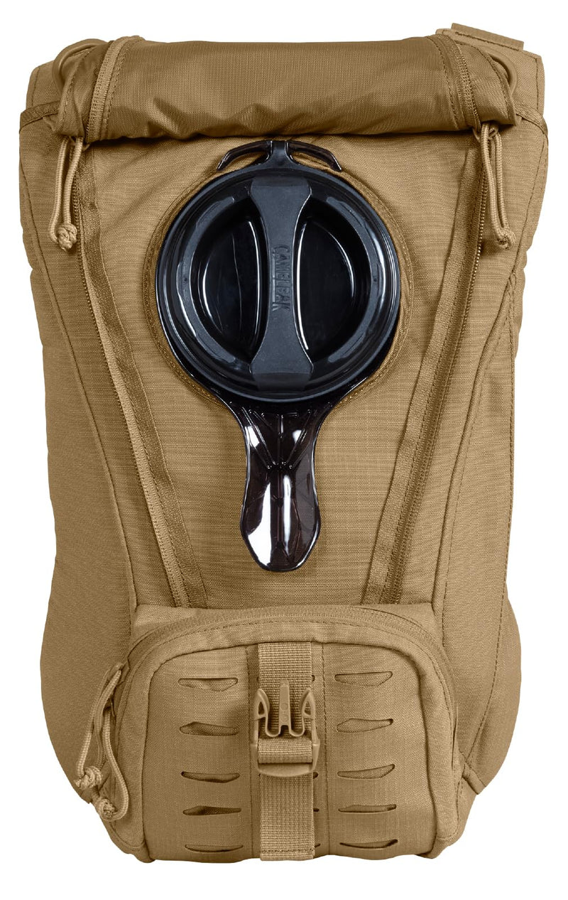 CamelBak Ambush Tactical Hydration Backpack with 100oz/3L Mil Spec Crux Reservoir Bladder - MOLLE, Coyote