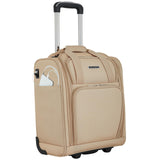 French Connection 16" Underseat Carry-On Luggage with USB/USB-C Ports, Toasted Almond | Backpacks4Less