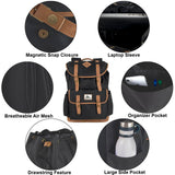Kelty 18 Inch Laptop Travel Backpack, Drawstring Anti-Theft Backpack with Laptop Compartment, Side Pockets for Men, Women (Black Travel Rucksack)