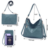 Women Large Crossbody Bags Ladies Satchel Shoulder Handbags Purse and Wallet Set for Women Totes Hobo Purses