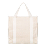Roxy Cotton Tote Bag | Everyday Carry | Beach | Travel | Vacation | Reusable | Lightweight, Seas The Day - Natural