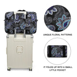 EXYANGEE Foldable Travel Duffel Bag, Medium Women's Weekender and Overnight bag carry on Luggage bag for Women