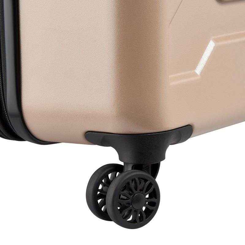 Jeep JH004C Hardside Expandable Luggage with Spinner Wheels, Beige, 2 Piece Set 20/28 Inch