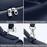 KALIDI Crossbody Bag for Women Small Top-Handle Pouch Designer Shoulder Handbag Quiet Luxury Leather Trendy Purse royal blue