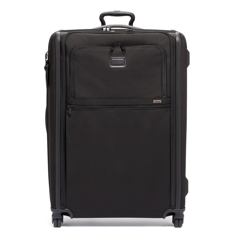 TUMI - Alpha X-Large Dual Access Expandable 4-Wheeled Checked Luggage - Zipper Expansion - Durable Ballistic Nylon - Extra Large Capacity Suitcase with TSA Lock - Dark Black