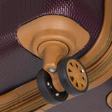 Dejuno Legion 3-PC Hardside Spinner TSA Combination Lock Luggage Set - Burgundy