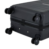 French Connection St. Martin Carry-On Luggage with Cup Holder/USB Ports, Black