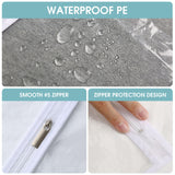 Perber Garment Bags for Hanging Clothes, 6 PCs All Clear Garment Bag, Plastic Dustproof Suit Bag, Coat Protector Zippered Garment Covers for Closet Storage and Travel - 24'' x 40''/6 Pack