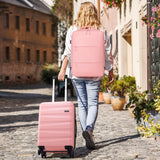 UKEIN Luggage Set with Backpack,Polycarbonate Carry On Luggage Airline Approved with Spinner Wheels, Hardshell Travel Suitcase with TSA Lock,Suitcase Set 3 Piece