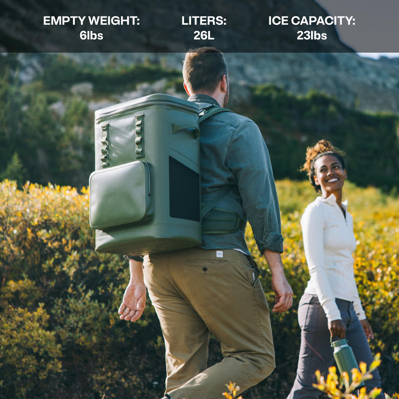 RTIC 48 Can Ultra-Tough Backpack Cooler, Insulated, Waterproof, Leakproof, Portable, Floating Bag for Beverage, Drink, Lunch, Outdoor, Beach, Car, Camping, Picnic, Fishing, Boat, 26L, Graphite