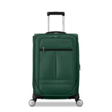 Samsonite Carry-On Soft-Sided Expandable 21-Inch Element Suitcase: Airline Approved for Most Major Airlines, Durable, 360° Spinner Wheels, Adjustable Handle, 2 Front & Side Pocket- Bistro Green