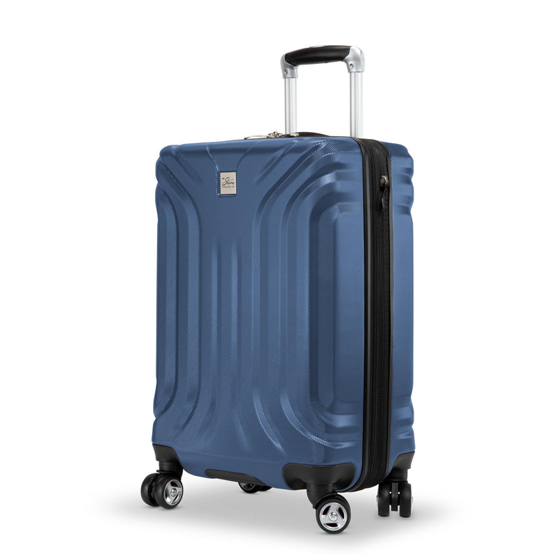 SKYWAY Skyway Nimbus 4.0 Hardside Spinner Luggage (Maritime Blue, Checked-Medium 24-Inch) (49M-20)