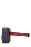 Gucci, Pre-loved Red Leather & Canvas Sylvie Baiadera Belt Bag, Multi