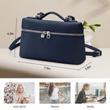 KALIDI Crossbody Bag for Women Small Top-Handle Pouch Designer Shoulder Handbag Quiet Luxury Leather Trendy Purse royal blue