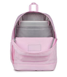 JanSport Cross Town Plus Backpack - Large Main Compartment, Side Water Bottle Pocket, 15-Inch Padded Laptop Sleeve - Pink Ice