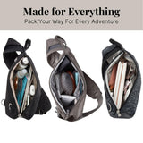 Baggallini Medium Sling Backpack - 9"x11" Lightweight Sling Bag with Convertible Adjustable Shoulder Strap