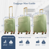 Tommy Bahama 22 Inch Rolling Luggage, Soft Sided Suitcase with Spinner Wheels, Sage