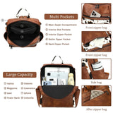 AGLOD Leather Backpack Purse for Women Designer Ladies Shoulder Bag Fashion Faux Work Travel Daypack
