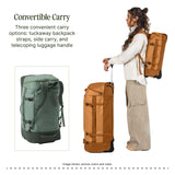 Eagle Creek Cargo Hauler XT Wheeled Duffel - Wheeled Backpack Duffel - Deployable Backpack Straps - Lockable U-Lid & Easy Access Compartment - 29" - Duck Green