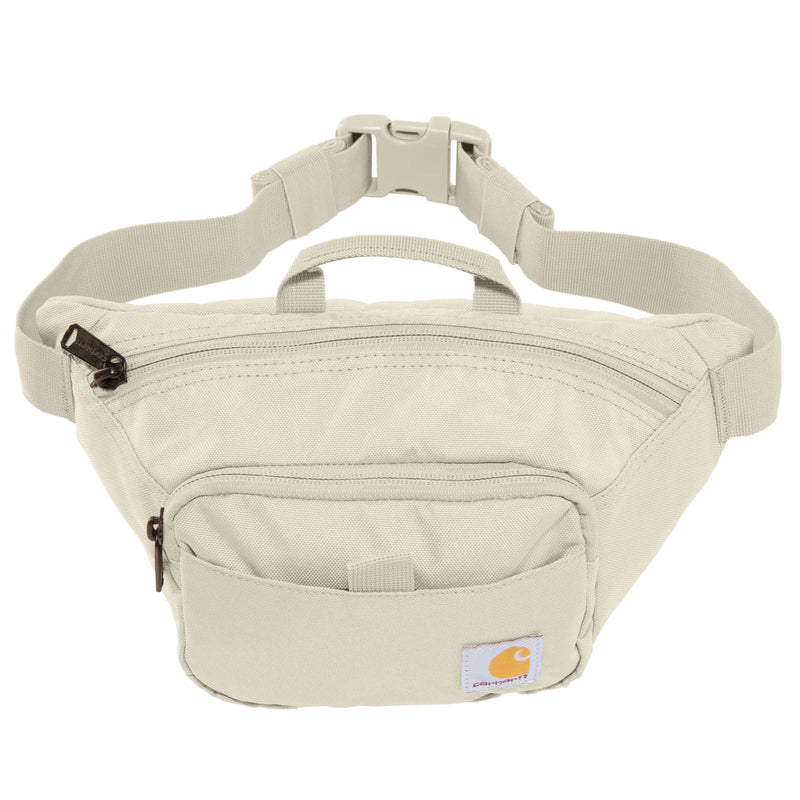 Carhartt Classic Adjustable Sling Bag, Durable, 600-Denier Water Resistant Hip Pack, Essential Waist Pack (Chalk)