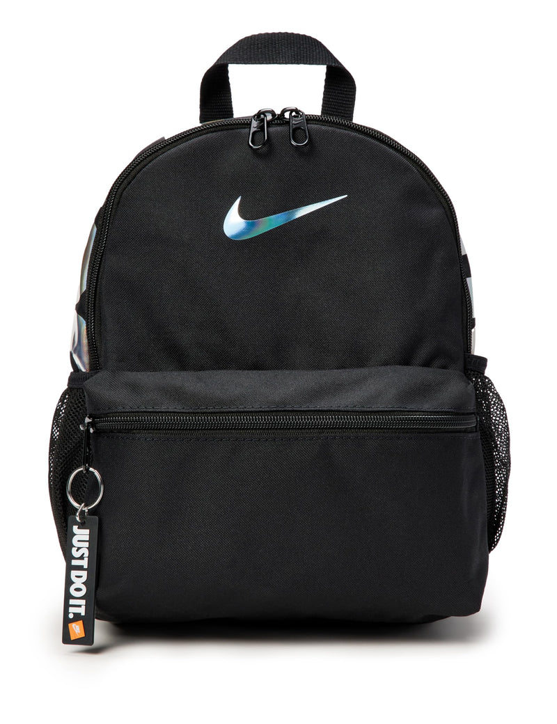 Nike Kid's Brasilia JDI Mini Backpack (11L), Black/Black/Holo, MISC