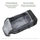 Eagle Creek Cargo Hauler Wheeled Duffel - Durable Duffel Bag for Travel - Easy Access Compartment - Deployable Backpack Straps - Lockable Zipper Opening - Charcoal - 110L