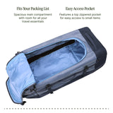 Eagle Creek Cargo Hauler Wheeled Duffel - Durable Duffel Bag for Travel - Easy Access Compartment - Deployable Backpack Straps - Lockable Zipper Opening - Glacier Blue - 130L