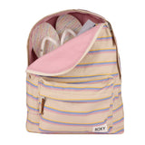 Roxy Women's Sugar Baby Backpack | Travel |Vacation | Work | Everyday Carry | 16L Capacity - Banana Stripe