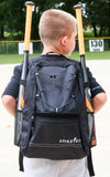 Athletico Youth Baseball Bag - Bat Backpack for Baseball, T-Ball & Softball Equipment & Gear | Holds Bat, Helmet, Glove | Fence Hook (Black)