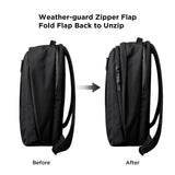 ALPAKA Metro Backpack Pro and Zip Pouch - Fits 15.6" Laptop Business Travel Backpack with YKK Zippers, MOD Key Leash & Luggage Pass-through, RFID-Blocking Small Cash and Card Zip Wallet with YKK Zipp