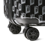 KARL LAGERFELD Paris Unisex Luggage Suitcase,Black/Grey,Medium