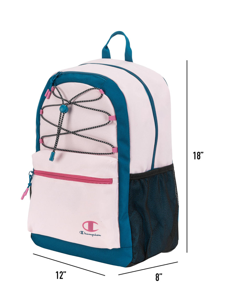 Champion Bungee Backpack, Pink/Blue, OS