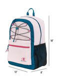 Champion Bungee Backpack, Pink/Blue, OS