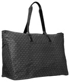 Michael Kors Jet Set Travel Large Packable Tote Bag, Silver-Tone Hardware/Black
