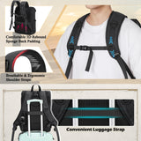 RAINSMORE Camera Bag Backpack for DSLR/SLR Mirrorless 15.6 Inch Laptop Camera Back Pack for Photographers Anti-Theft Photography Bags Case with Tripod Holder & Rain Cover, Black