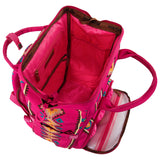 Wrangler Aztec Backpack Organized Daypack Travel Baby Bag with Stroller Strap and Side Bottle Pockets WG2204-9110HPK