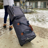 Ricardo Beverly Hills Montecito 2.0 Softside Rolling Duffel Bag with Wheels and Handle, Ideal Lightweight Travel Bag for Men and Women, 22-inch Wide, Grey