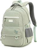 CAMTOP Laptop Backpack 15.6 Inch College Middle School Teen Girls BookBag Travel Backpacks Casual Daypacks (17 Inch, Sage Green)