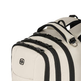 SwissGear 5505 Cecil 16” Laptop Backpack Cream/Black – Daily Laptop Bag with Gear Attachment Options – Multiple Organizer Pockets & Padded Shoulder Straps