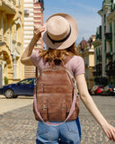 Missnine Backpack Purse for Women, PU Leather Travel Backpack, Designer Shoulder Bag, Ladies Convertible Satchel Bags