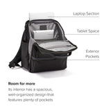 TUMI - Alpha Compact Laptop Bag Brief Pack - Travel Laptop Backpack for Business Tracer - Ballistic Nylon - Black