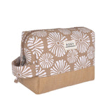 Roxy Women's Small Storage Case | Organizer | Travel | Makeup Bag | Accessories, Misty Jetties - Portabella Tropical Tile