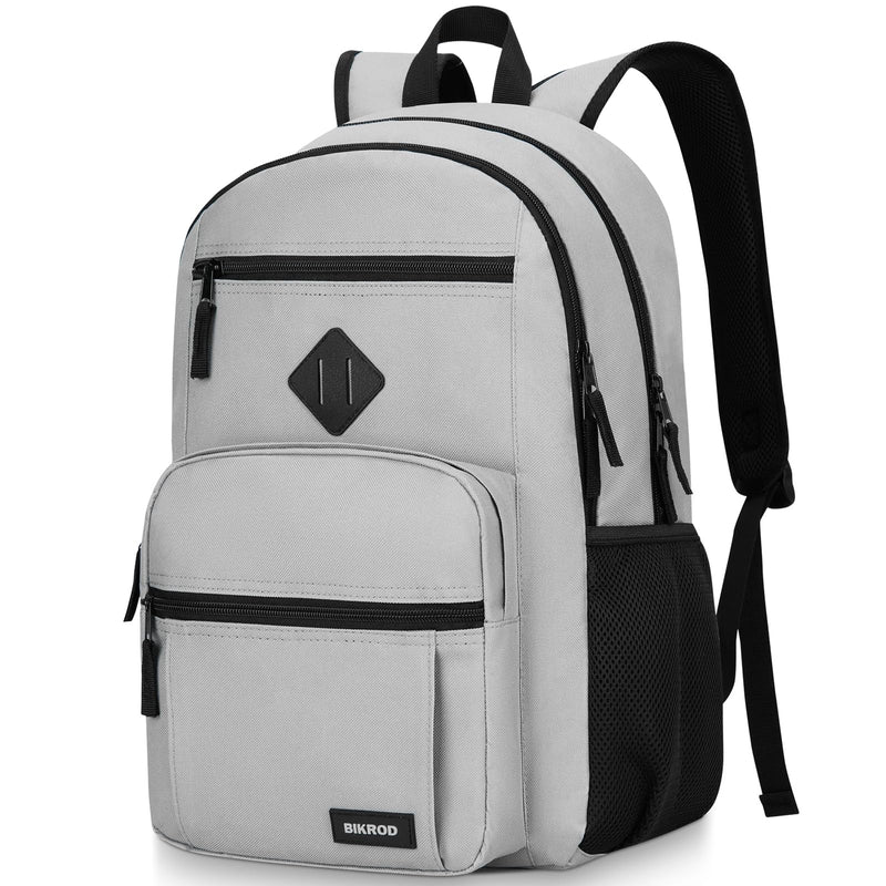 BIKROD Backpack for Men and Women, Lightweight Casual School Backpack for Teens Boys and Girls, Daily-use Travel Laptop Backpack with 17.3 Inch Notebook, High School Bookbag