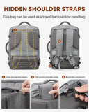 LUGGEX Carry On Travel Backpack, Expandable Large Backpack for Men Women, Fits 17.3 Inch Laptop, 40L